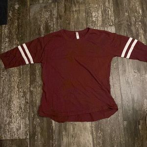 pennant garnet baseball tee